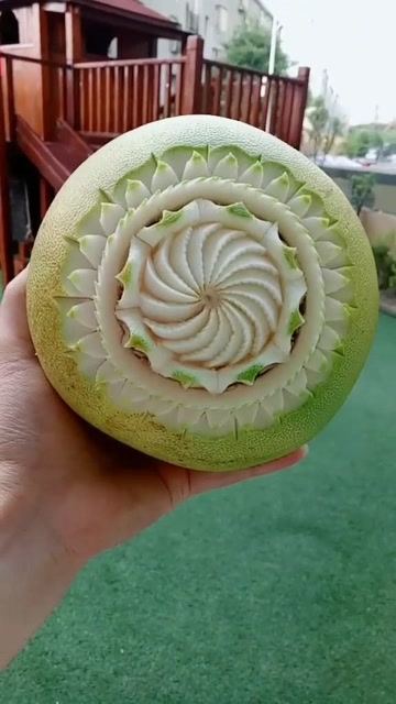 柚子雕刻图片 作品图片