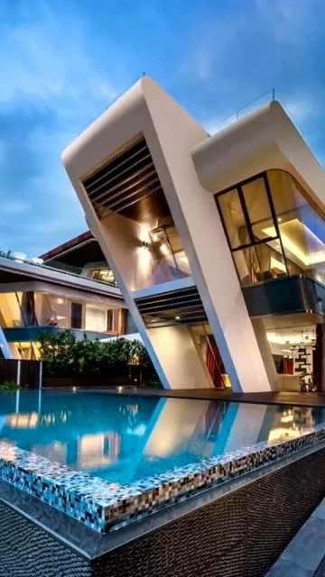 这异形别墅真漂亮,满满的科技感,设计师牛了