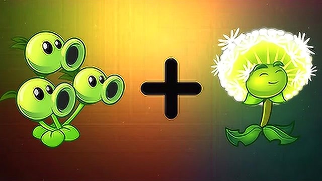 当三重豌豆射手与蒲公英合体,戴夫飞行炸弹准备轰炸