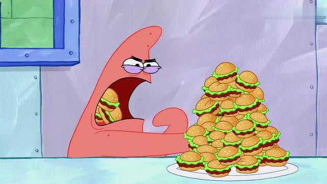 海绵宝宝:大胃王比赛正式开始,派大星遥遥领先对手