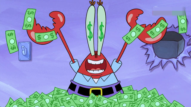 发财啦!蟹老板竟进入了银行的存钱库房