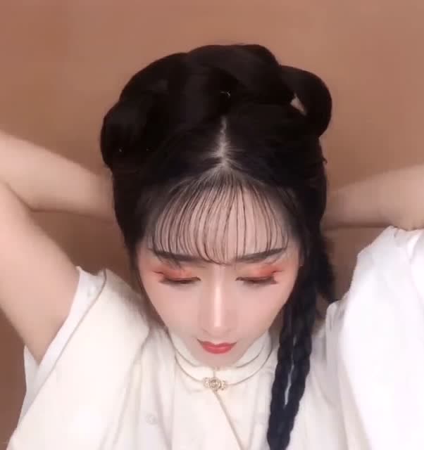 汉服发型立马变成明清小丫鬟,是不是特别简单易学