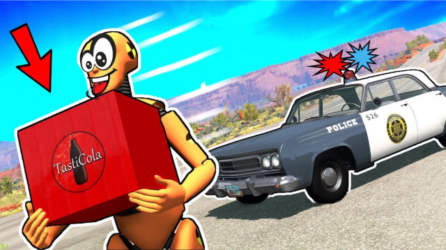 beamng:傻瓜假人是怎么偷了货车上的可乐,画面够酸爽