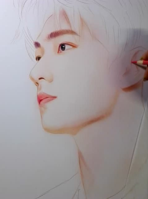 画的一幅杨洋的彩铅画,希望羊毛们能够喜欢