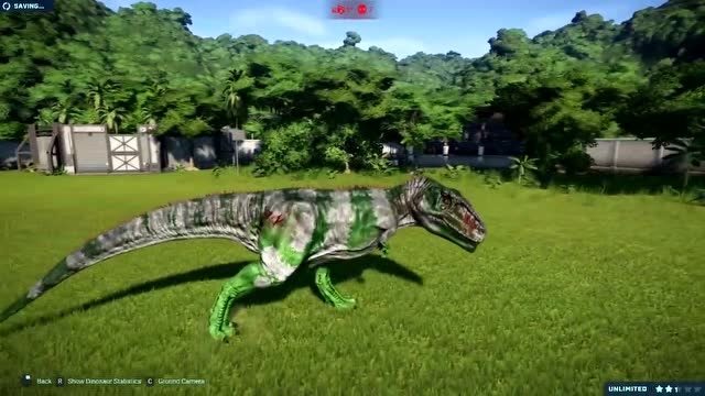 花斑霸王龙被白色迅猛龙击杀 恐龙动漫