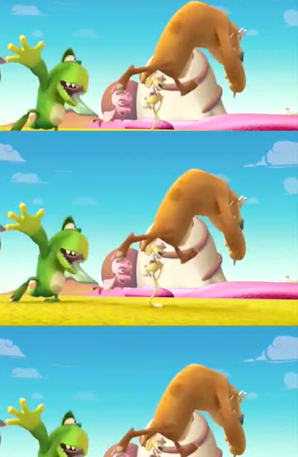 蛋计划之食蛋兽家族:萝卜兔战胜了冰淇淋机,大家很欢呼