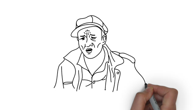 手绘简笔画赵四网友抓住神韵画的太像了