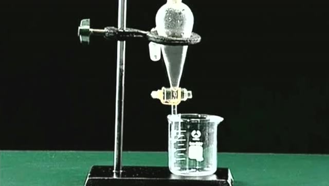 用四氯化碳萃取碘水中的碘并分液,水中黄褐色的碘,变身华丽的紫色的