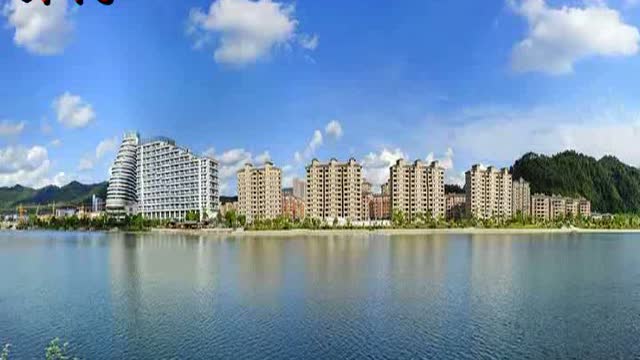 开化县城局部航拍