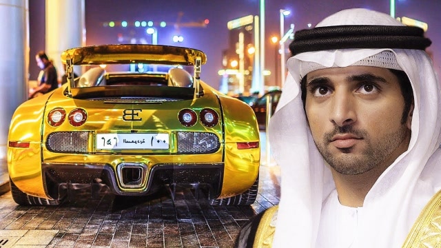 迪拜王子豪车图片