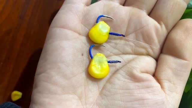 钓鱼技巧,挂钩甜玉米的使用方法!