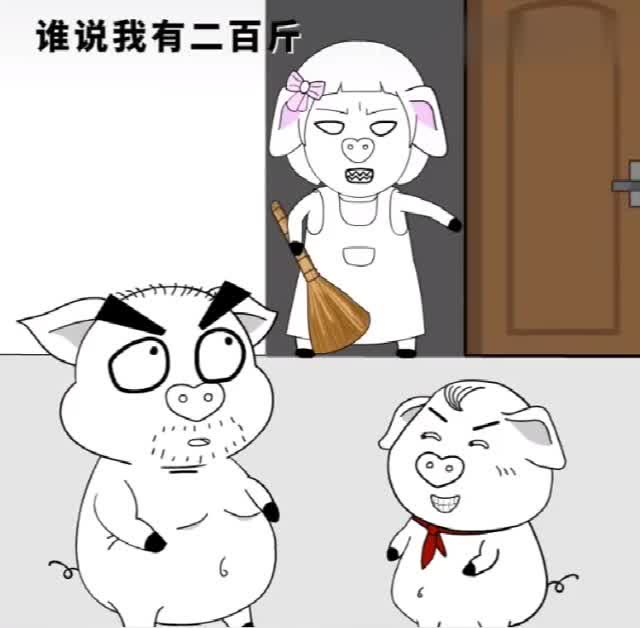 猪屁登套路粑粑,粑粑竟然说妈妈是二百多斤的猪肉!没毛病啊