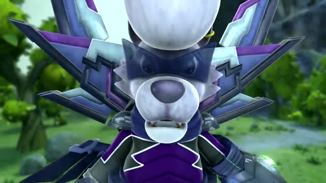 猪猪侠之幸福救援队:超人强挡住了野狼君的炮弹,小猪猪和超人强联手!