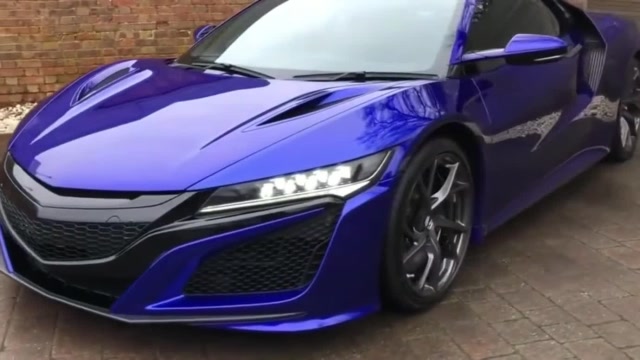 本田nsxcoupe,宝蓝色的是真的好看