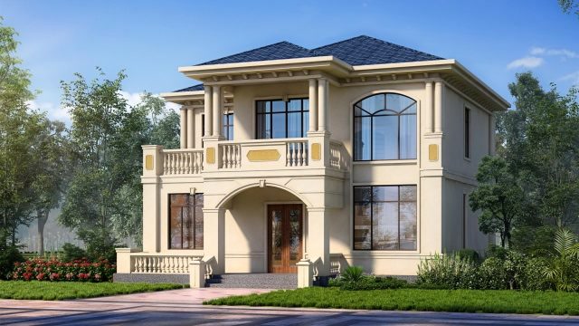 一百多平的农村小两层别墅,带大面积露台,造价只要二十来万!