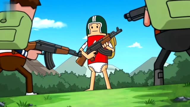 搞笑吃鸡动画:霸哥展示二连绝学,飞车神技 信仰之跃!