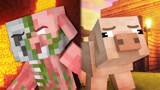 Minecraft动画《僵尸猪灵的生活》2，僵尸猪灵回忆昔日的美好过往