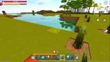 迷你世界：把我们的心形湖周围种一圈绿色的竹子吧，哈哈哈