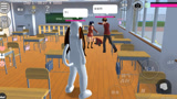 樱花校园模拟器：开学第一天就看到一个女孩欺负两个男同学！这也太刺激了吧