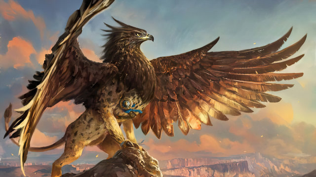 吃货狮鹫,是老鹰和雄狮的孩子,把古巴比伦的战马吃成了濒危动物