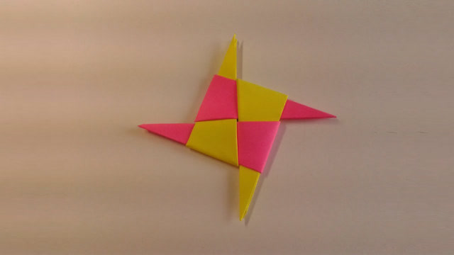 宝宝学折纸:教你做折纸四角星,男孩子很喜欢的折纸玩具