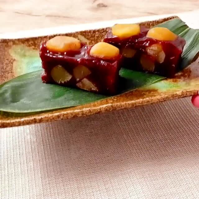 秋冬甜品!栗子蒸羊羹