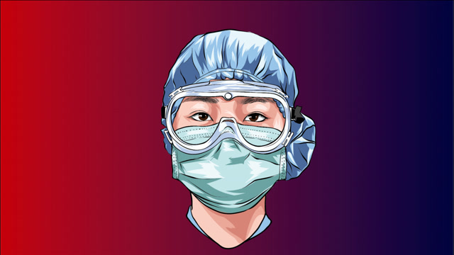 疫情之下,你们都是最美的天使!医护工作者手绘头像插画