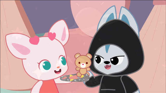 小鹿杏仁儿第二季10:小狼去杏仁儿家做客,杏仁儿热情的招待他