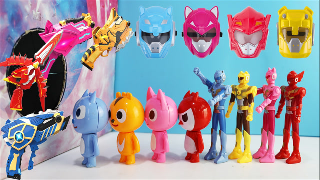 迷你特工队弗特塞米露西麦克斯过传送门变成武器变身器和面具