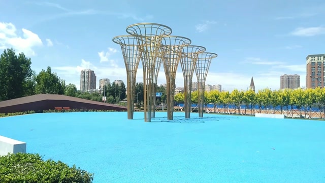 大连泉水河公园一期正式对外营业,长长的健身跑道,景色也非常漂亮!