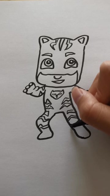 学画画一天和学画画一年画的猫小子你们喜欢吗