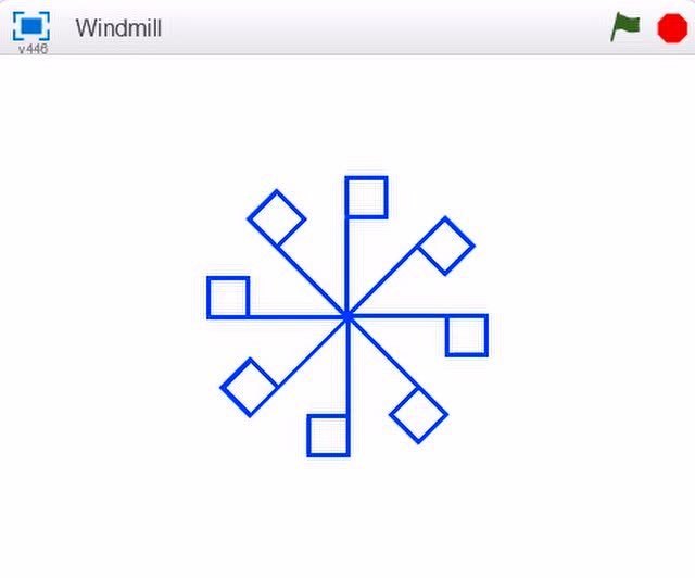 scratch画图-风车