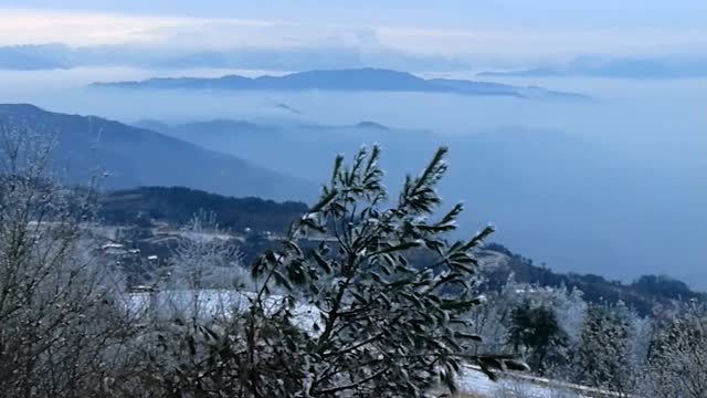 汉山奇观 云山雾海