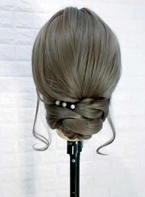 时尚发型教程,穿晚礼服这样扎,超唯美