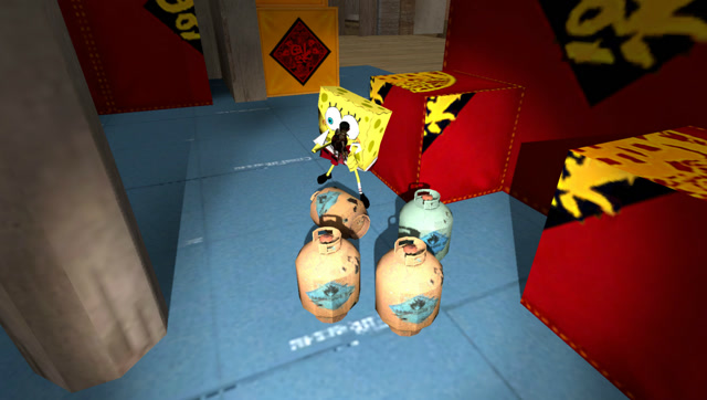 假cf海绵宝宝带着派大星打爆破没想到出门忘带c4