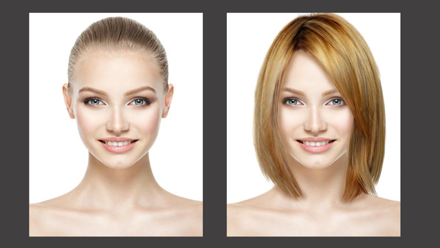 换个发型换个心情,ps简单易学的换发型教程!