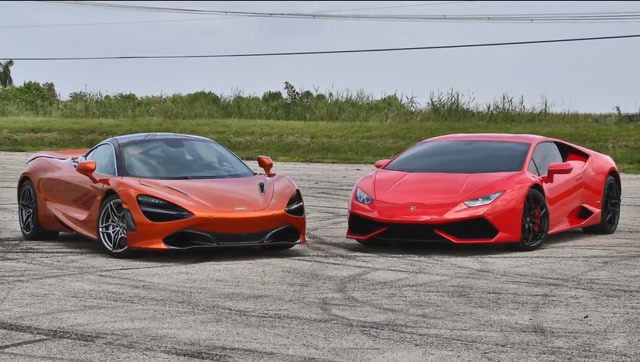 兰博基尼huracan lp610-4 vs 迈凯伦720s