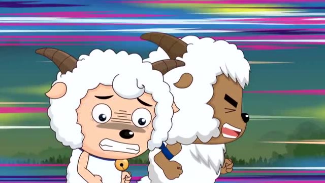 喜羊羊和沸羊羊赛跑, 还以为喜羊羊会赢,关键时刻鞋子掉了