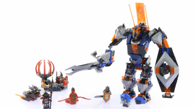 快速搭建乐高积木未来骑士团系列70326,黑骑士机甲