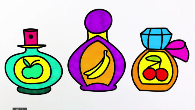 宝宝水果宝瓶简笔画儿歌