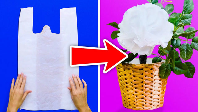 塑料袋的神奇妙用和创意diy,变废为宝现在知道也不迟