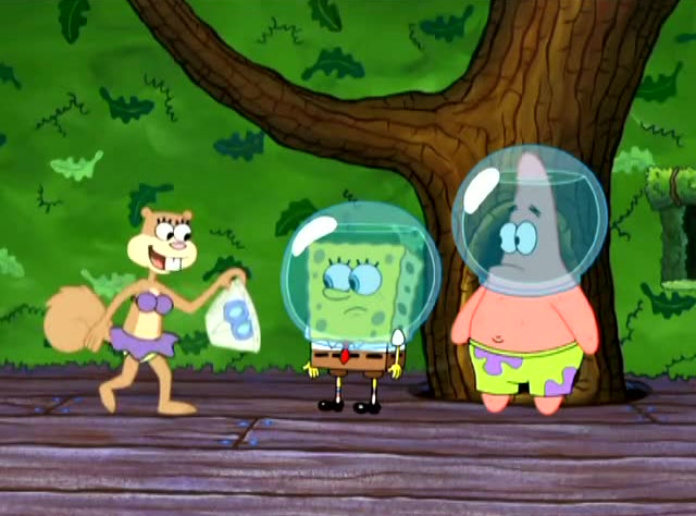 珊迪为了帮海绵宝宝克服演讲焦虑症,想出了什么有效的办法呢.