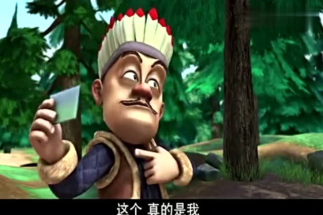 熊出没:光头强打扮成印第安人去砍树真好笑!