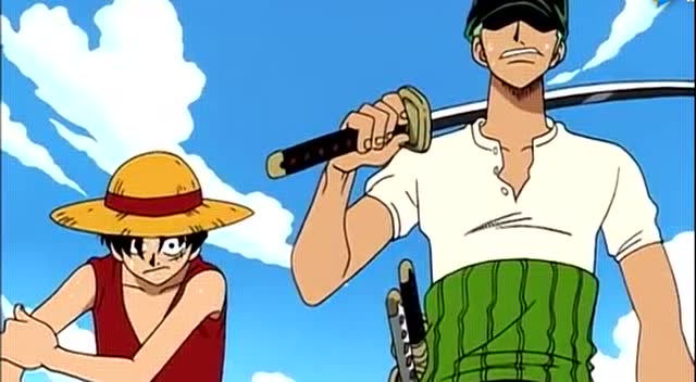 海贼王;娜美被欺辱,索隆路飞救场,索隆表情亮了