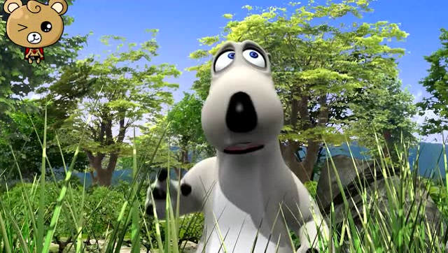 倒霉熊:倒霉熊在野外被一只蜜蜂蜇了,他很生气.