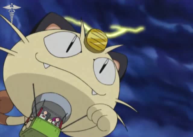 宠物小精灵:喵喵很是凶猛的样子,让人看了很害怕