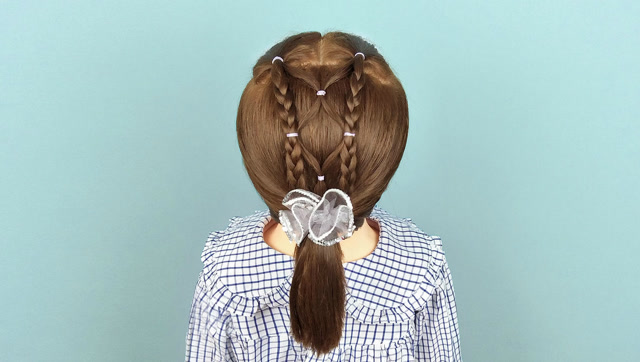 简单实用的短发小女孩发型 儿童发型绑扎方法