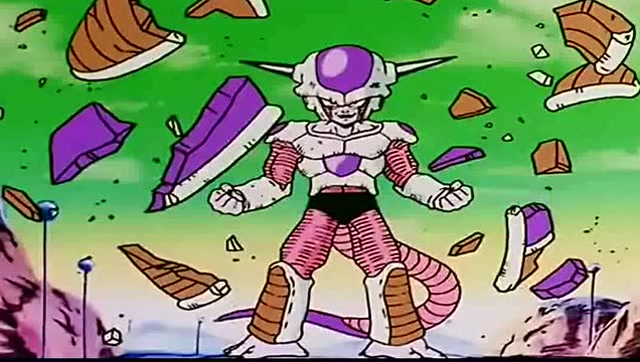 弗利萨变身脱掉了身体的一层躯壳