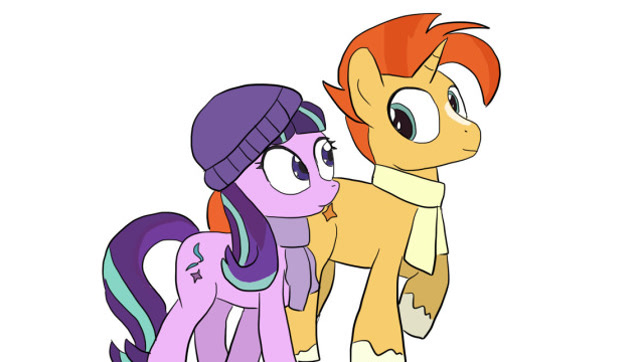 小马宝莉友谊的魔力之小马紫悦与助手穗龙儿童卡通简笔画