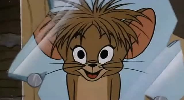 猫和老鼠:杰瑞洗完澡之后吹头发,这造型也太魔性了吧!